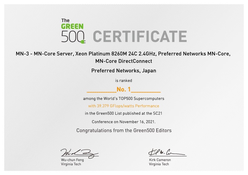Green500_Certificate_202111